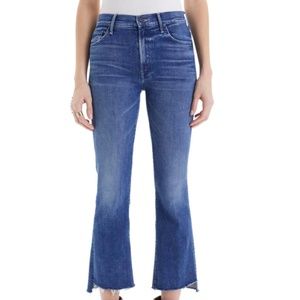 MOTHER The Insider Step Hem Crop Bootcut Jean